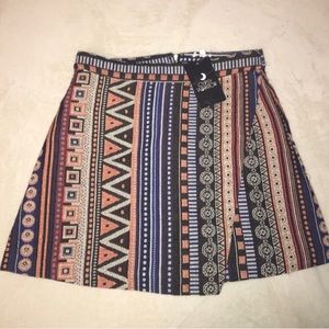 Gypsy Warrior Tribal Printed Mini Skirt